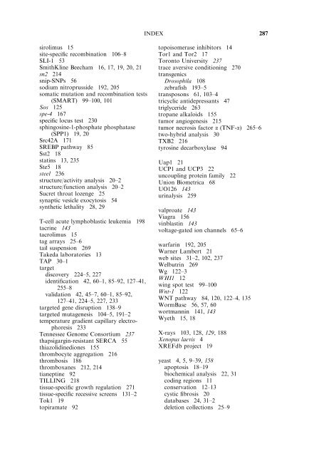 Model Organisms in Drug Discovery