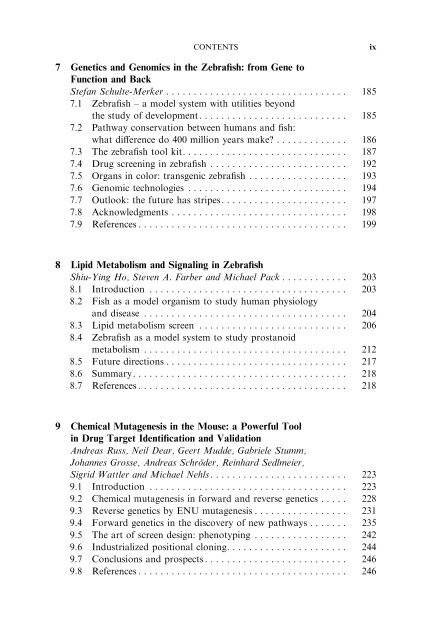 Model Organisms in Drug Discovery