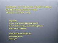Statewide (PA) Chlorine Contact Time Tracer Study - Gwin, Dobson ...