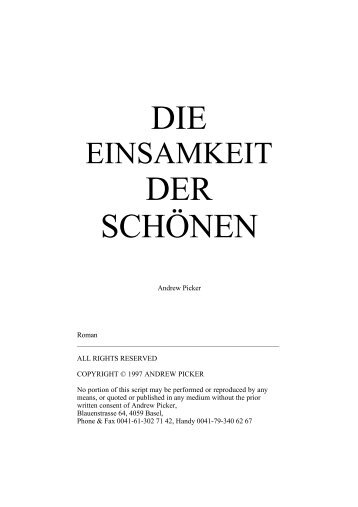 Die Einsamkeit der Schönen - by goldader