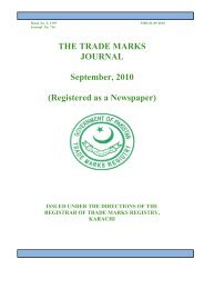 THE TRADE MARKS JOURNAL May, 2011 ... - IPO Pakistan