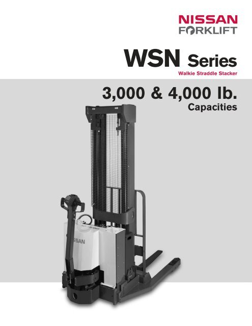 Spec Sheet - Nissan Forklift