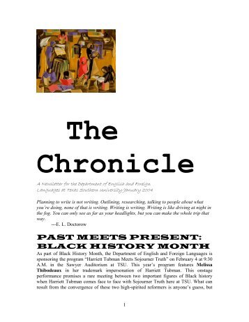The Chronicle - Texas Southern University