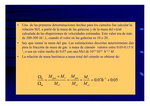 RELACION MASA/LUMINOSIDAD: LA MATERIA OSCURA