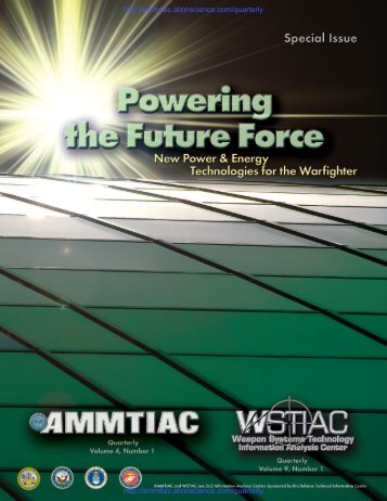 AMMTIAC Quarterly, Vol. 4 No. 1, Special Issue - Advanced ...