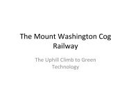 Cog Railway Biodiesel Presentation - Granite State Clean Cities ...