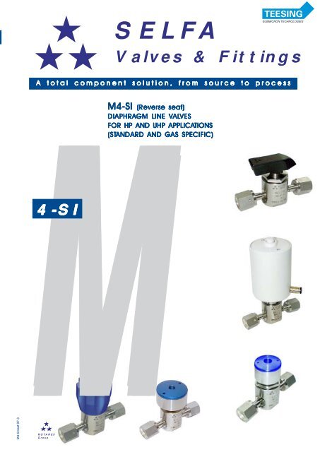 Selfa Valves Fittings M4 SI - Teesing