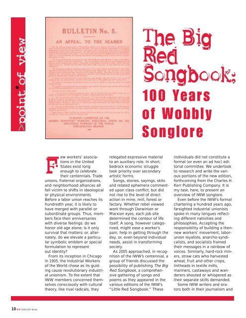 The Big Red Songbook: - Philadelphia Folklore Project