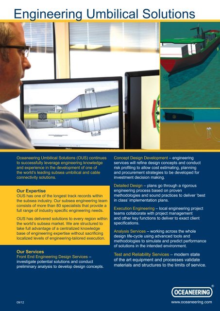 Engineering Umbilical Solutions - Oceaneering