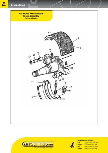 aftermarket brake lining comparison chart trailco parts meritor brake lining chart