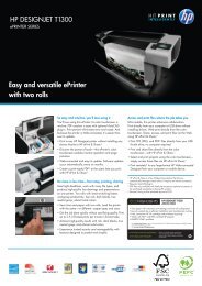HP DESIGNJET T1300 Easy and versatile ePrinter with two rolls