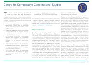 Centre for Comparative Constitutional Studies - University of ...