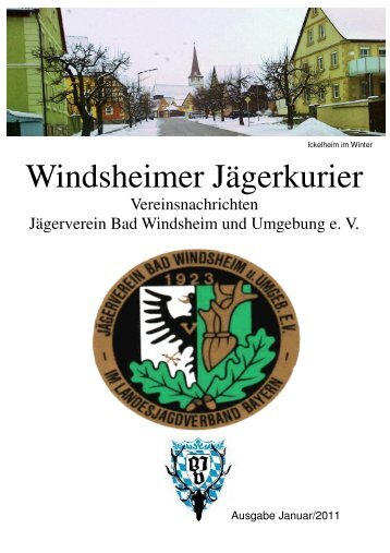 Jägerkurier 01_2011 als pdf Download - Jägerverein Bad ...