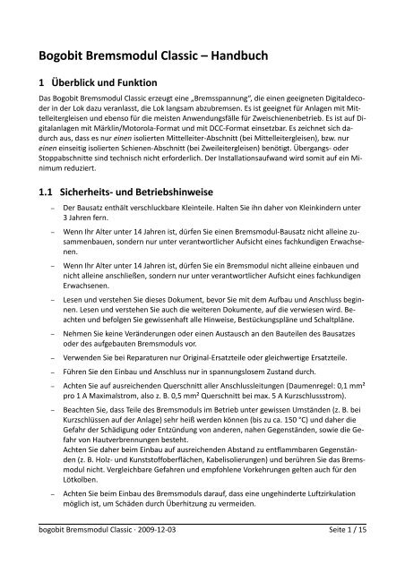 Bedienungs- und Bauanleitung (PDF) - bogobit