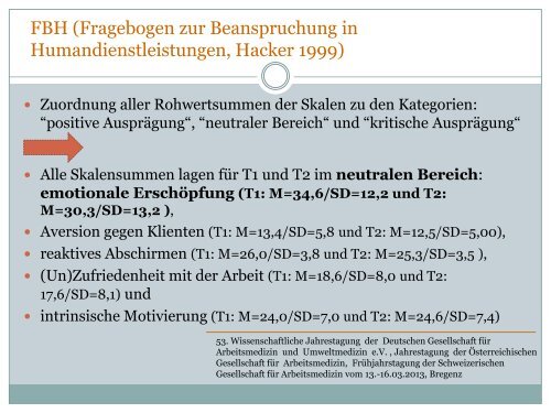 Die psychische Gesundheit, Beanspruchungsfolgen und Burnout ...