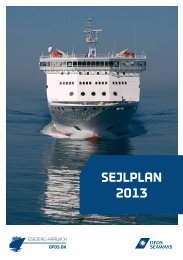 SEJLPLAN 2013 - DFDS Seaways