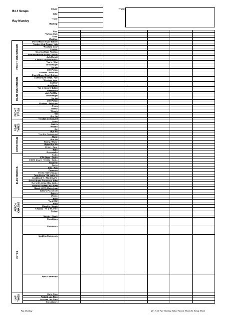 2012_04 Ray Munday Setup Record Sheet.pdf - RC Tech