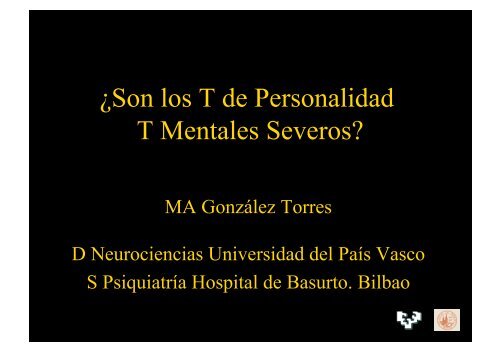 ¿el trastorno de personalidad es un trastorno mental severo?