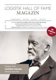 Logistik Hall of Fame Magazin 2014