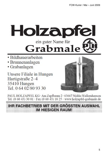 Download von Heft 2009/2 - fcw-kurier.de