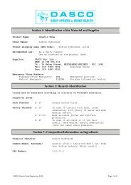 to download the MSDS on Caustic Soda as a pdf. - Daviesway Pty Ltd