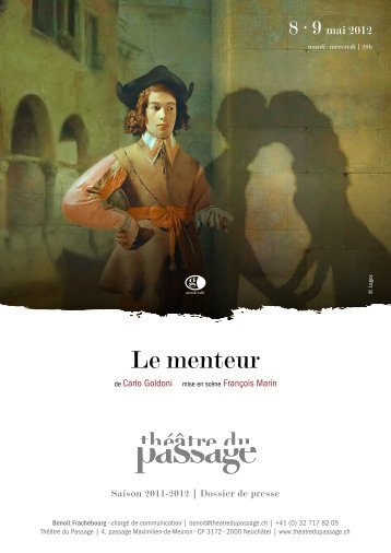 Le menteur - ThÃ©Ã¢tre du Passage