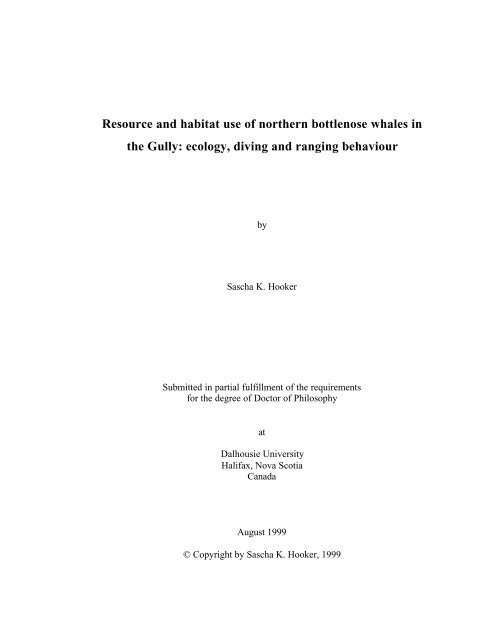 PDF version of thesis - Whitelab Biology Dal - Dalhousie University