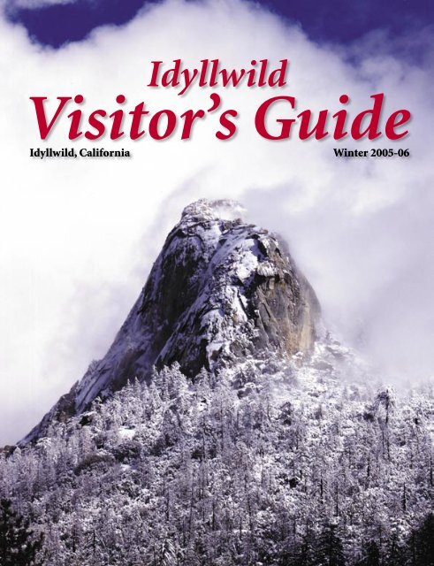 Visitor S Guide Idyllwild Town Crier