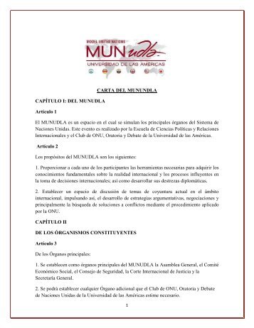 CARTA DEL MUNUNDLA - Munudla