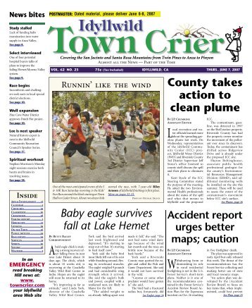 (951) 659-2145 - Idyllwild Town Crier