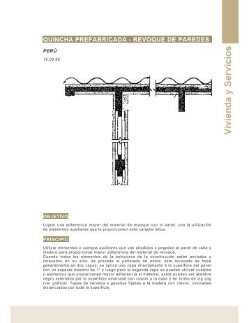 Quincha prefabricada-revoque de paredes (Peru ) - Ideassonline.org