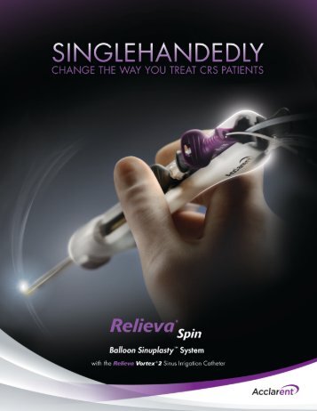 RelievaÂ® Spin Balloon Sinuplasty - Acclarent