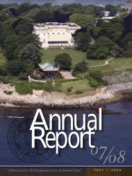 Annual Report 2007-2008 - Newport Mansions