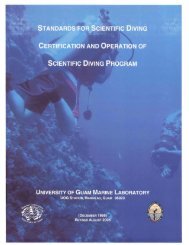 UOGML Dive Manual - University of Guam Marine Laboratory