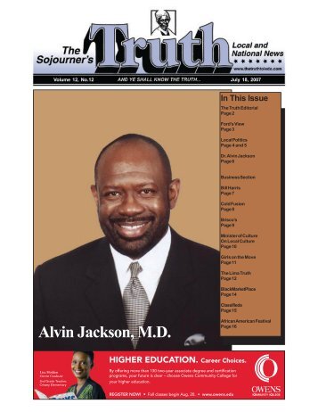 Alvin Jackson, MD Alvin Jackson, MD - The Sojourner's Truth