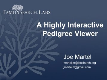 A Highly Interactive Pedigree Viewer