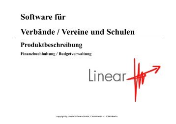Linear Finanzbuchhaltung - Linear Software & Systeme GmbH
