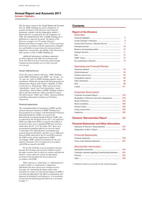 Annual Report and Accounts 2011 - Bermuda Stock Exchange