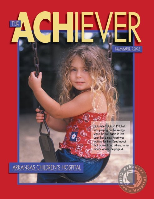 Summer 2003 - Arkansas Children's Hospital