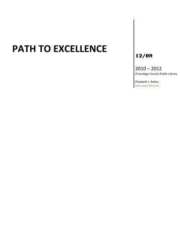 Path to Excellence Policy - Onondaga County Public Library