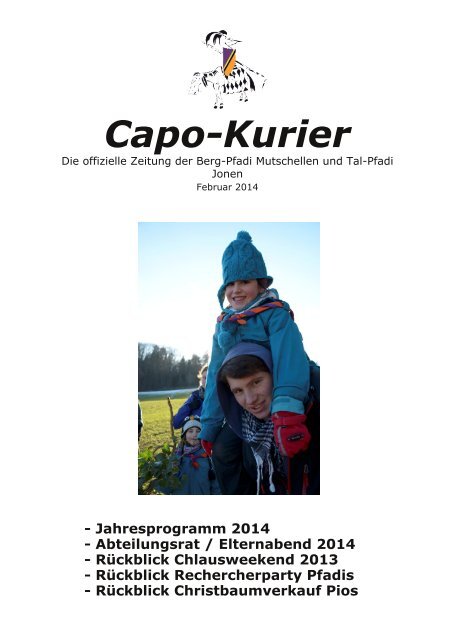 Capo Kurier 1/14 (PDF, 4.86 MB) - Pfadi Mutschellen