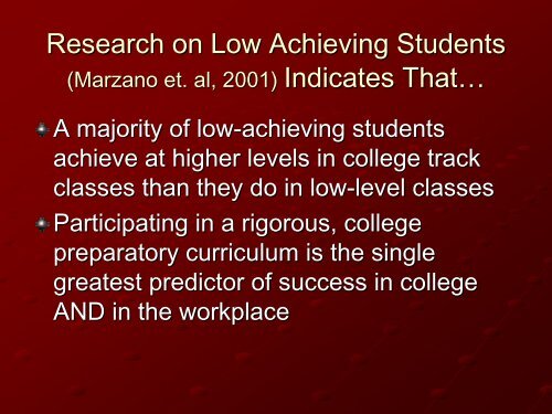 The Achievement Gap - Mark Linkins - Center for Schools and ...