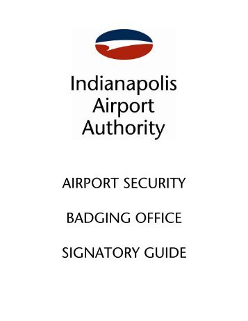 airport security badging office signatory guide - Indianapolis ...