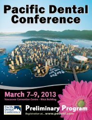 March 7â9, 2013 - Pacific Dental Conference