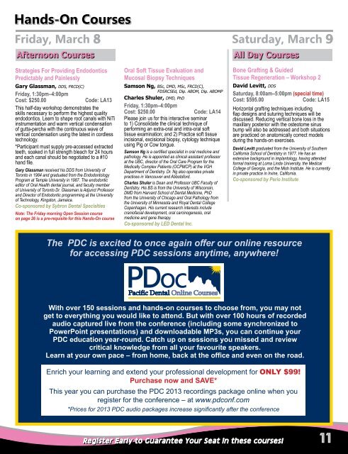 March 7â9, 2013 - Pacific Dental Conference