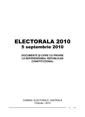 ELECTORALA 2010 - Comisia ElectoralÄ CentralÄ