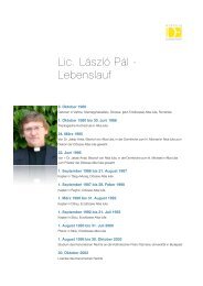 Pal Laszlo (Lebenslauf) - DiÃ¶zese Eisenstadt