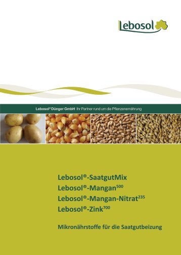 SaatgutMix Lebosol®-Mangan500 Lebosol - Lebosol Dünger GmbH