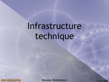 Infrastructure technique - CC in2p3