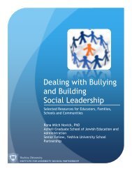 Dealing with Bullying and Building Social Leadership - Institute for ...